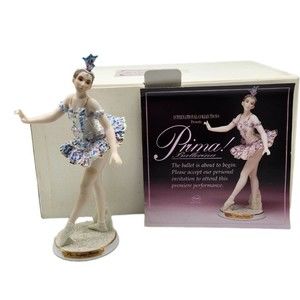 Vintage Enesco Figurine Prima! Ballerina Sleeping Beauty with Catalog Box Rare